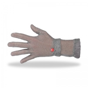 Manulatex Wilco Short Cuff Steel Mesh Glove with Spring Wristband